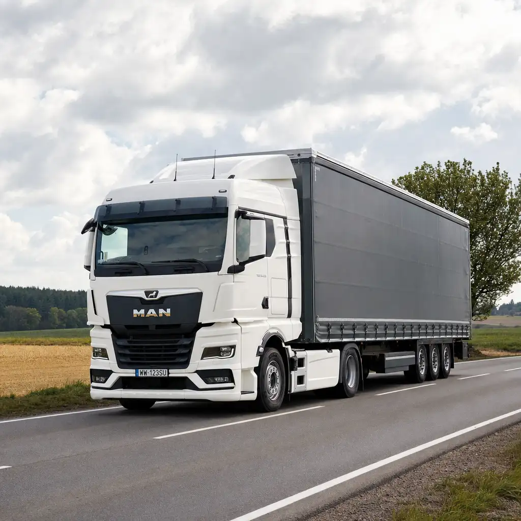 Transport standardowymi zestawami plandekowymi o ładowności 24t